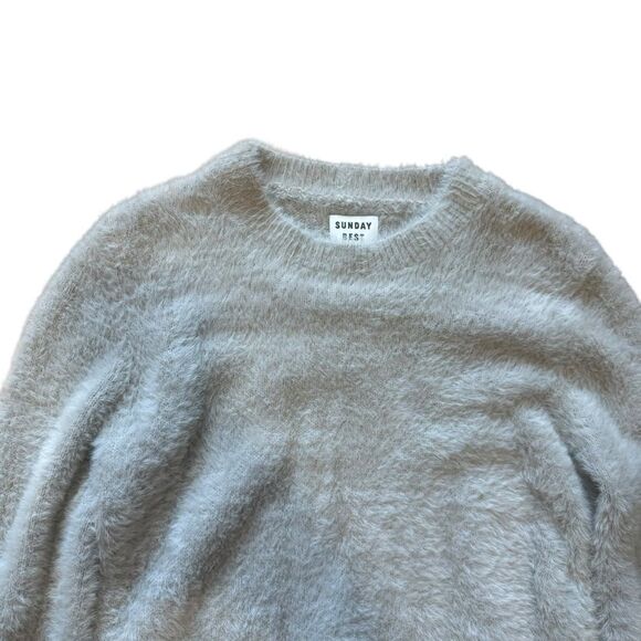 Aritzia Sunday Best Kitten Soft Fluffy Crewneck Sweater - Picture 5 of 8